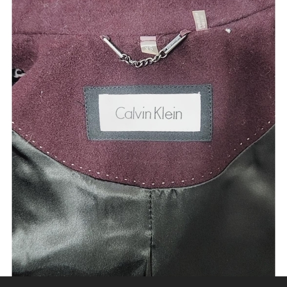 CALVIN KLEIN WOMENS COAT SIZE XS PURPLE COLR - Picture 6 of 14